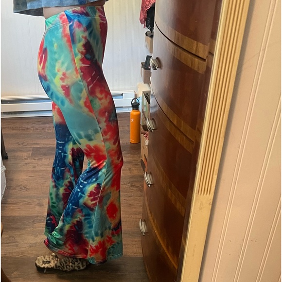 Tie Dye Flare Leg bell bottem - Picture 3 of 7
